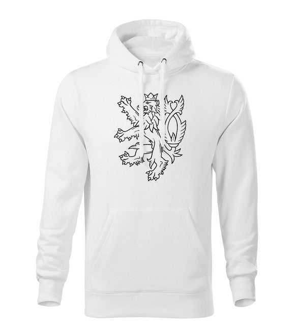 DRAGOWA чеський lev толстовка з капюшоном чоловіча, жовта 320g/m2