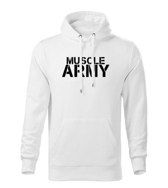 DRAGOWA muscle army толстовка з капюшоном чоловіча, зелена 320g/m2
