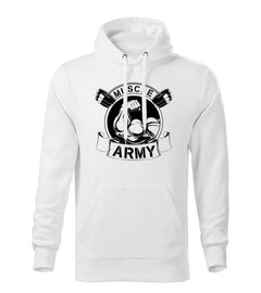 DRAGOWA чоловіче худі muscle army original 320 g/m², біле
