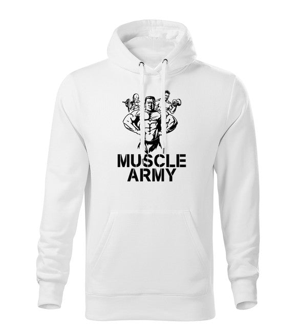 DRAGOWA muscle army team толстовка з капюшоном чоловіча, жовта 320g/m2