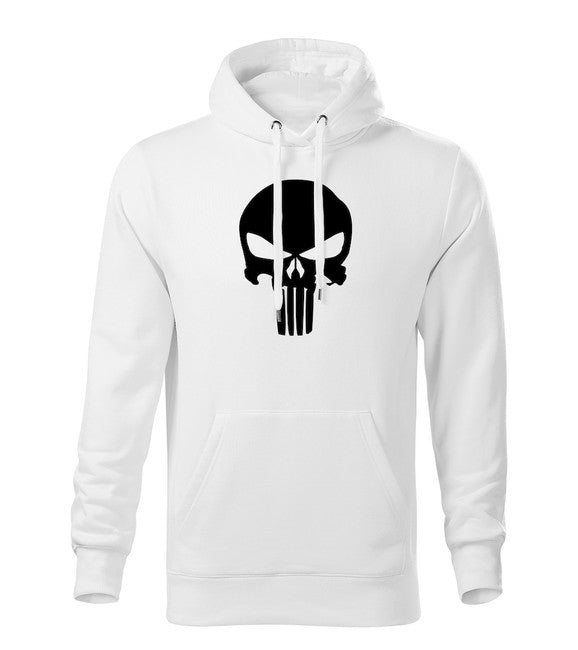 DRAGOWA Punisher толстовка з капюшоном чоловіча, біла 320g/m2