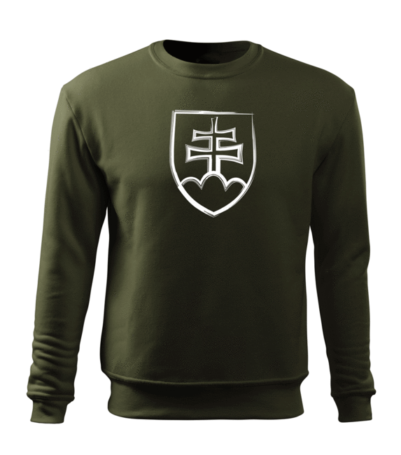DRAGOWA світшот чоловіча словацький знак, сірий 300g/m2