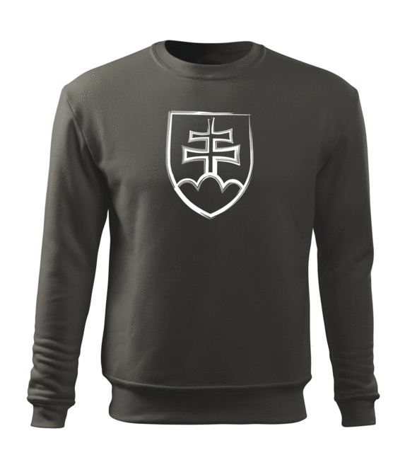 DRAGOWA світшот чоловіча словацький знак, сірий 300g/m2