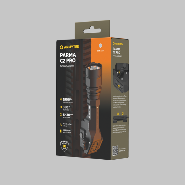 ArmyTek Parma C2 Pro компактний зброєний перезаряджуваний ліхтар 1500lm