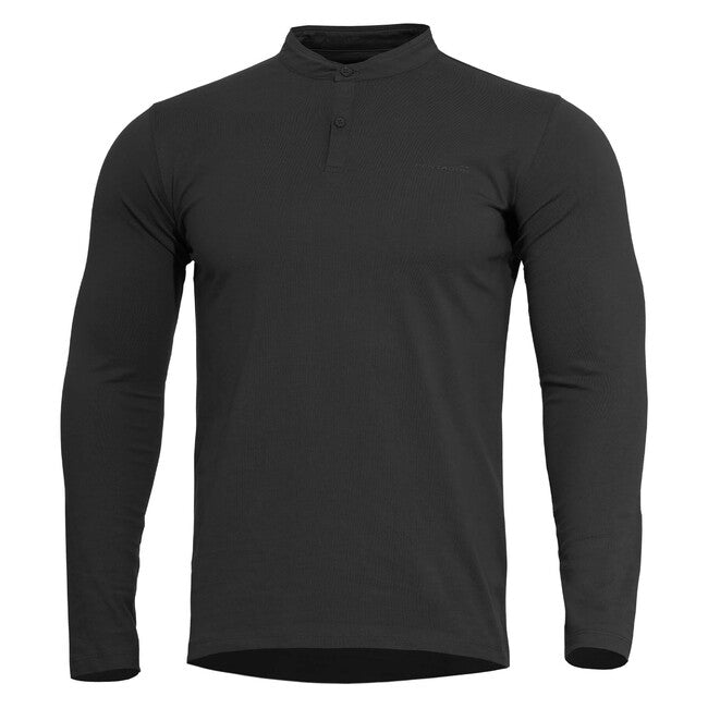 Pentagon Romeo Henley 2.0 футболка з довгим рукавом, чорна