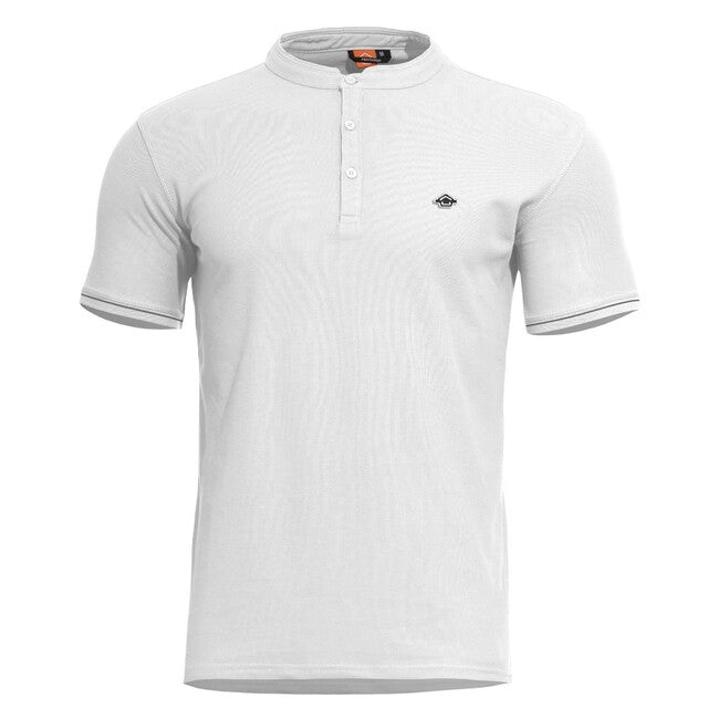 Pentagon Levantes henley футболка з гудзиками, біла