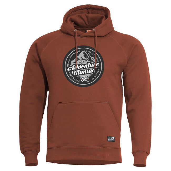 Pentagon Phaeton Hood Adventure Maniac толстовка з капюшоном чоловіча, бордова