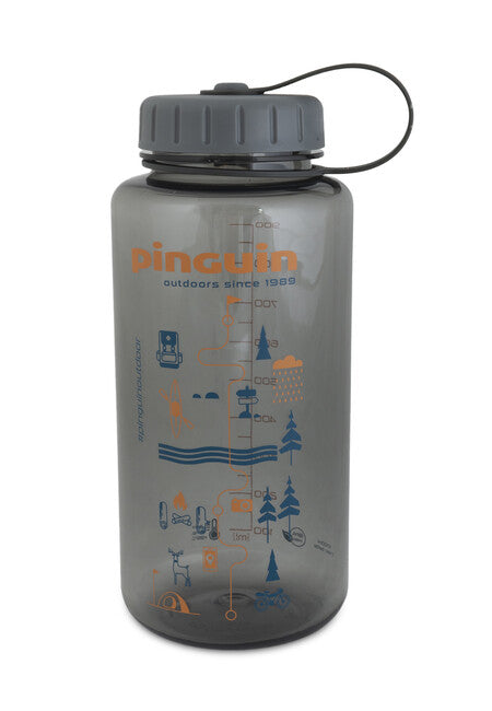 Pinguin Tritan Fat Bottle 1.0L пляшка 2020, сіра