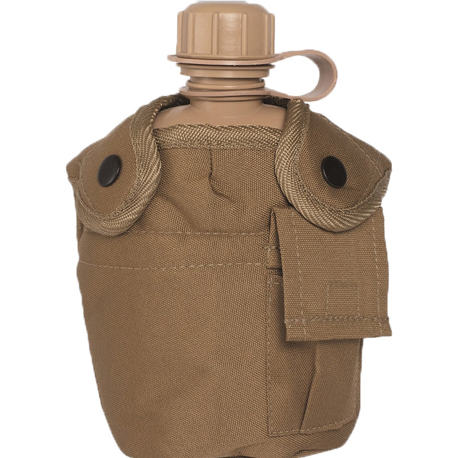 Mil-Tec польова фляга US з алюмінієвою мискою Coyote, 1л