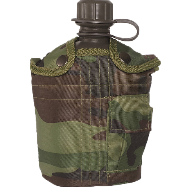 Mil-Tec польова фляга US 1l з алюмінієвою чашкою, вудленд