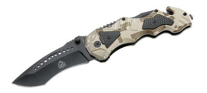 PUMA-TEC складний ніж 9 см, маскувальна фарба, алюміній