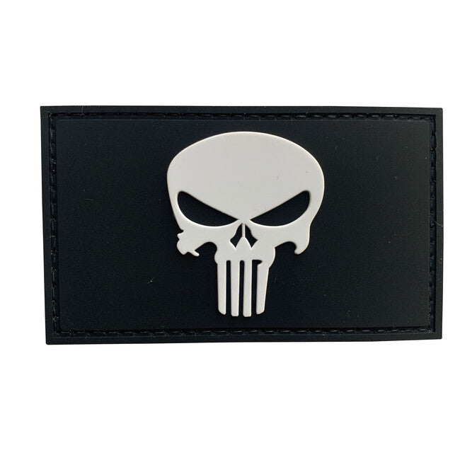 WARAGOD Punisher PVC нашивка, чорно-біла