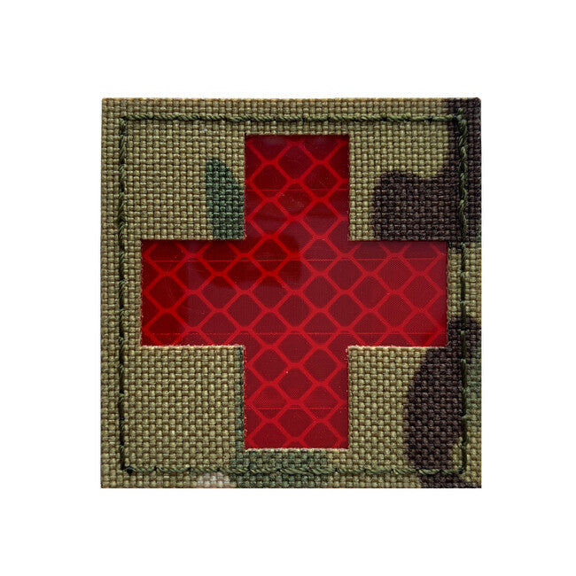 WARAGOD Reflective Fabric Cross Medic нашивка Multicam Patch