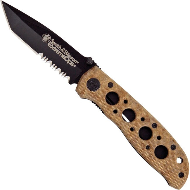 Smith & Wesson Extreme Ops Tanto складаний ніж, пустельний