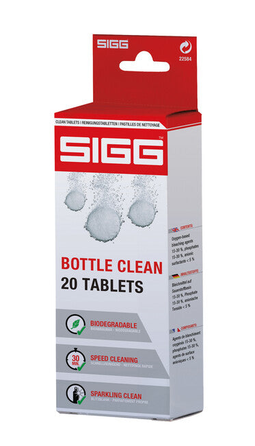 SIGG Bottle Clean шипучі таблетки для очищення води (упаковка 20 шт.)