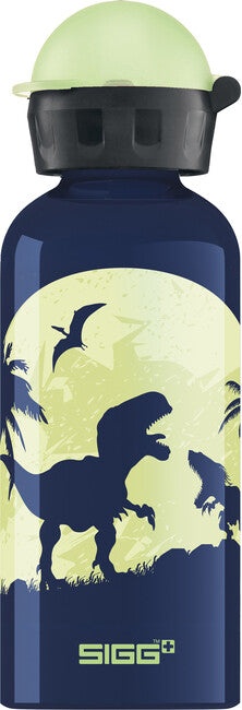 SIGG дитячої алюмінієвої пляшки для пиття Glow Moon Dinos, 0,4 л