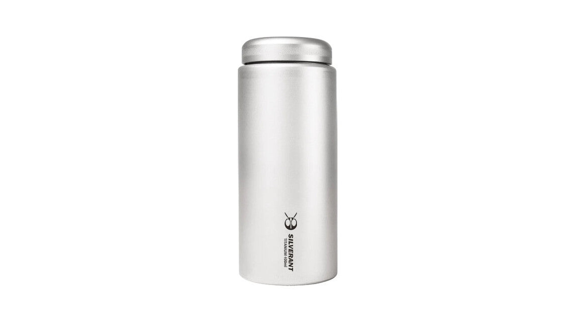 Silverant титанова пляшка 400 ml з плоскою кришкою