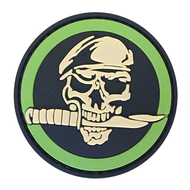 WARAGOD Skull & Knife нашивка PVC patch