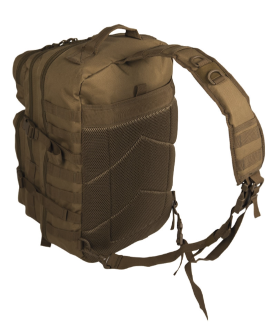 Mil-Tec Assault Large однолямковий рюкзак, койотовий коричневий, 29L