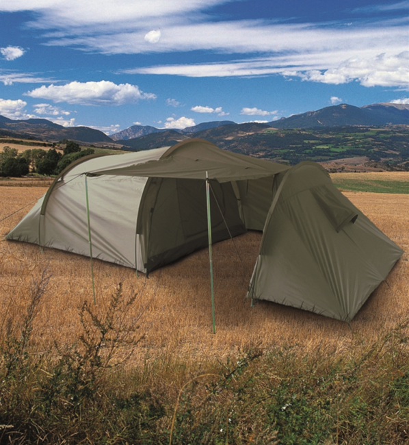 Mil-Tec намет з тамбуром на 3 особи, оливковий, 415 x 180 см x 120 см