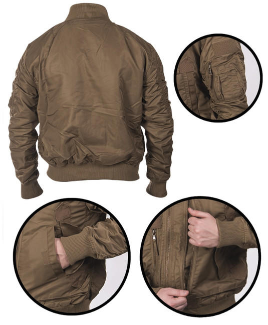 Mil-Tec US Tactical пілотська куртка, coyote