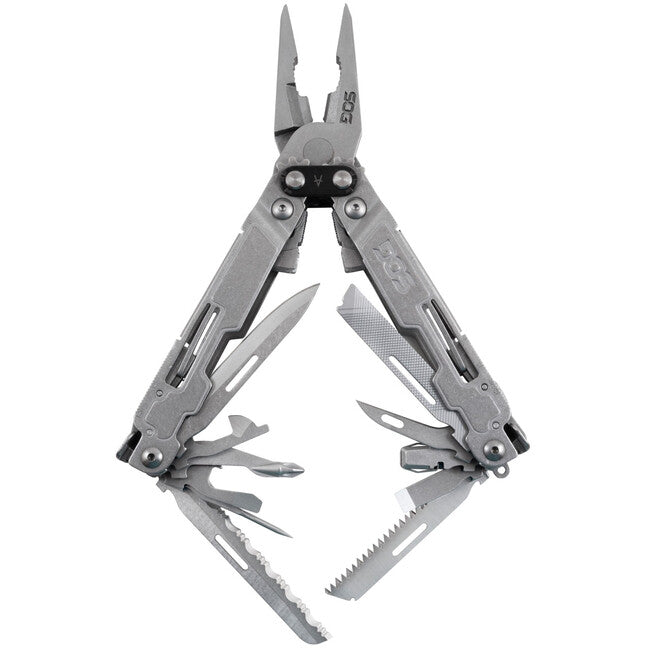 SOG PowerAccess Deluxe мультифункційний інструмент multi-tool з тканинним чохлом і набором шестигранних насадок Fabric Sheath Kit