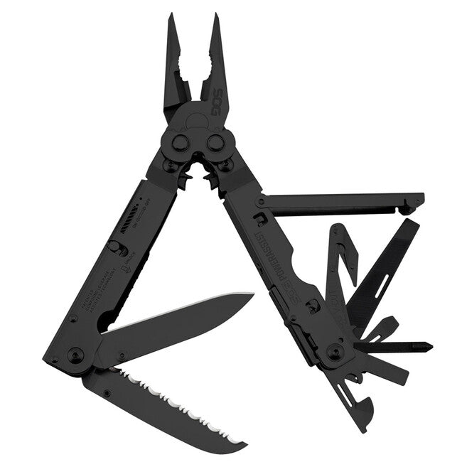 SOG PowerAssist багатофункціональний інструмент Multi-Tool, Black Oxide, нейлоновий чохол