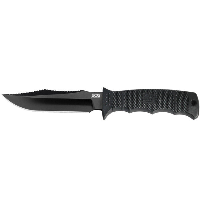 SOG SEAL PUP ELITE ніж з нейлоновим чохлом, чорний, прямо заточений
