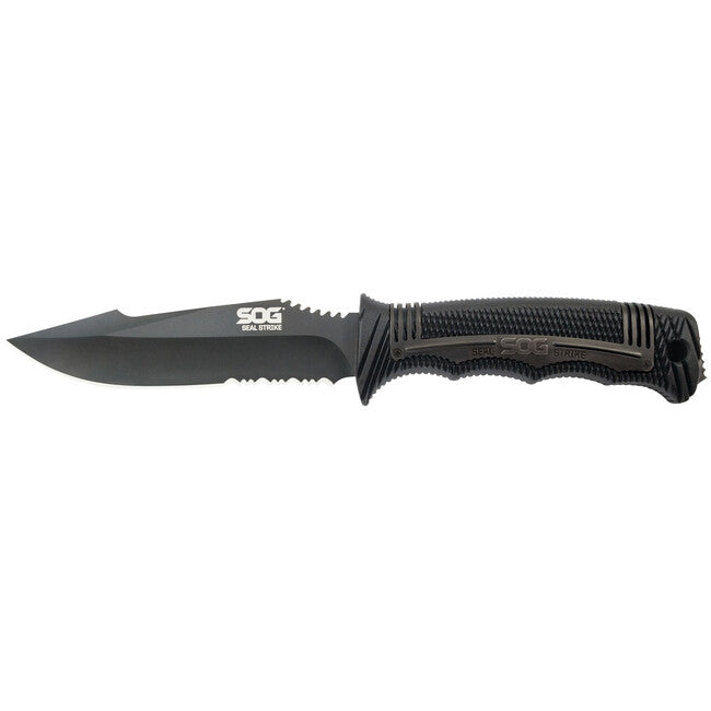 SOG SEAL STRIKE твердий ніж - Black TINI, DELUXE SHEATH