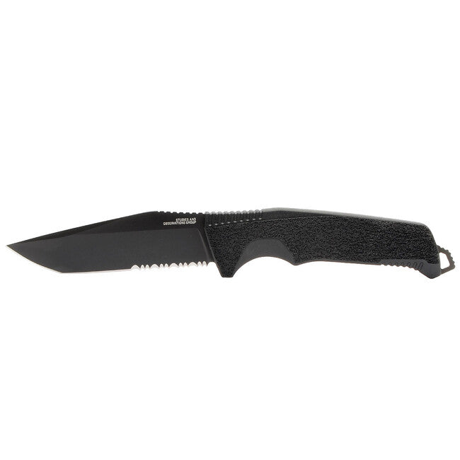 SOG Trident FX твердий ніж Partially Serr, blackout