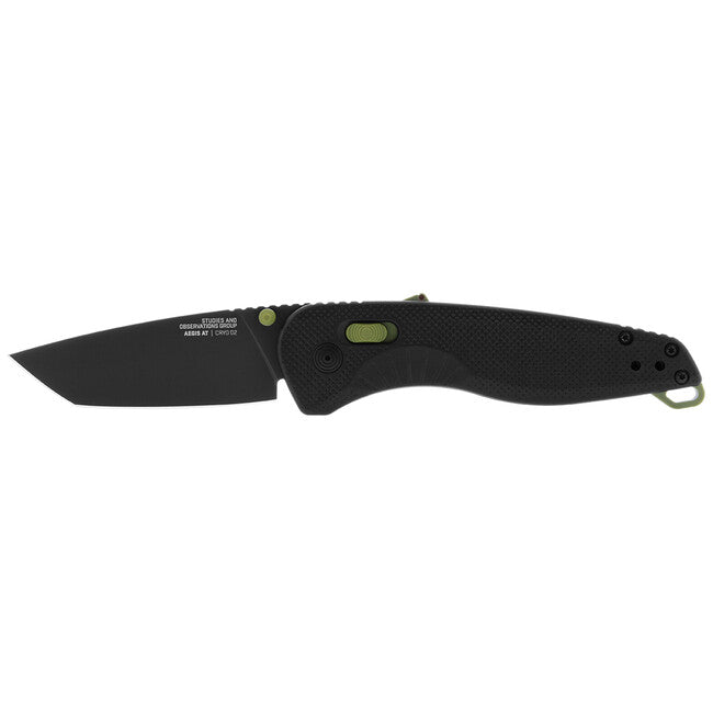 SOG AEGIS AT складний ніж tanto, чорний і мох