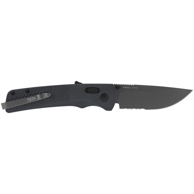 SOG Flash AT складний ніж, urban grey, частково зубчастий