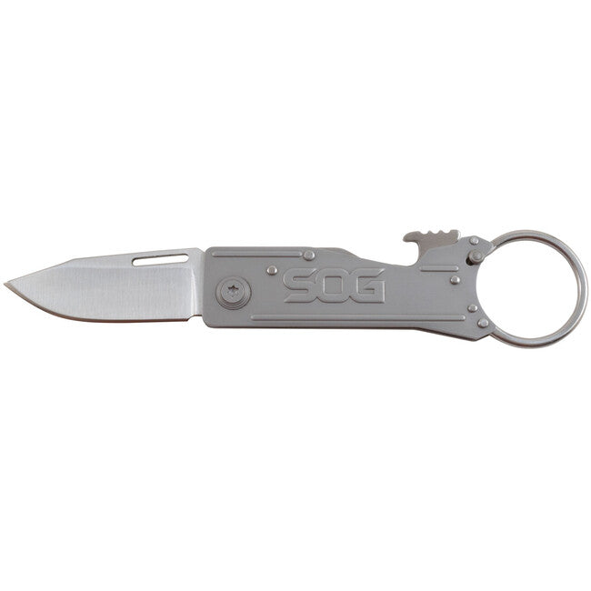 SOG KEYTRON клапанний ніж, сатин, прямої заточки