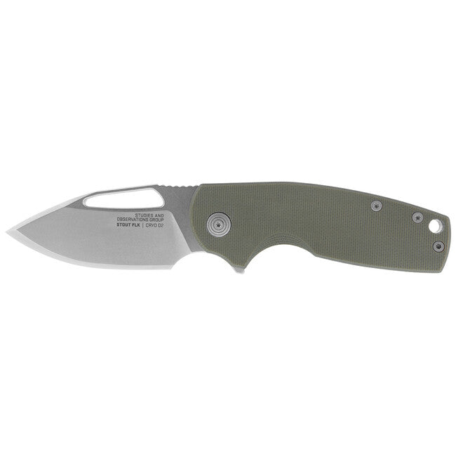 SOG Stout FLK складаний ніж, OD зелений + stonewash