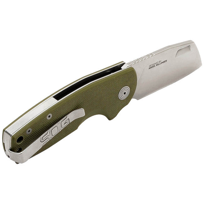 SOG STOUT SJ складний ніж Cleaver, OD зелений
