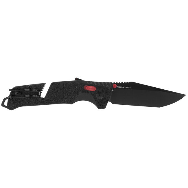 SOG Trident AT складний ніж, чорний і червоний, tanto