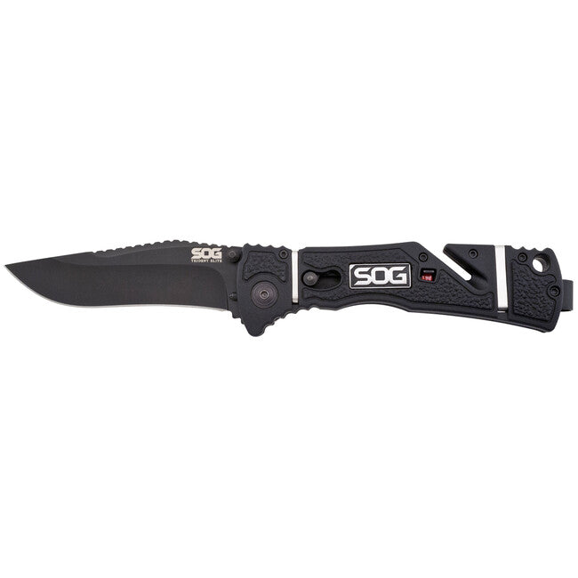 SOG Trident Elite складний ніж, Чорний TiNi