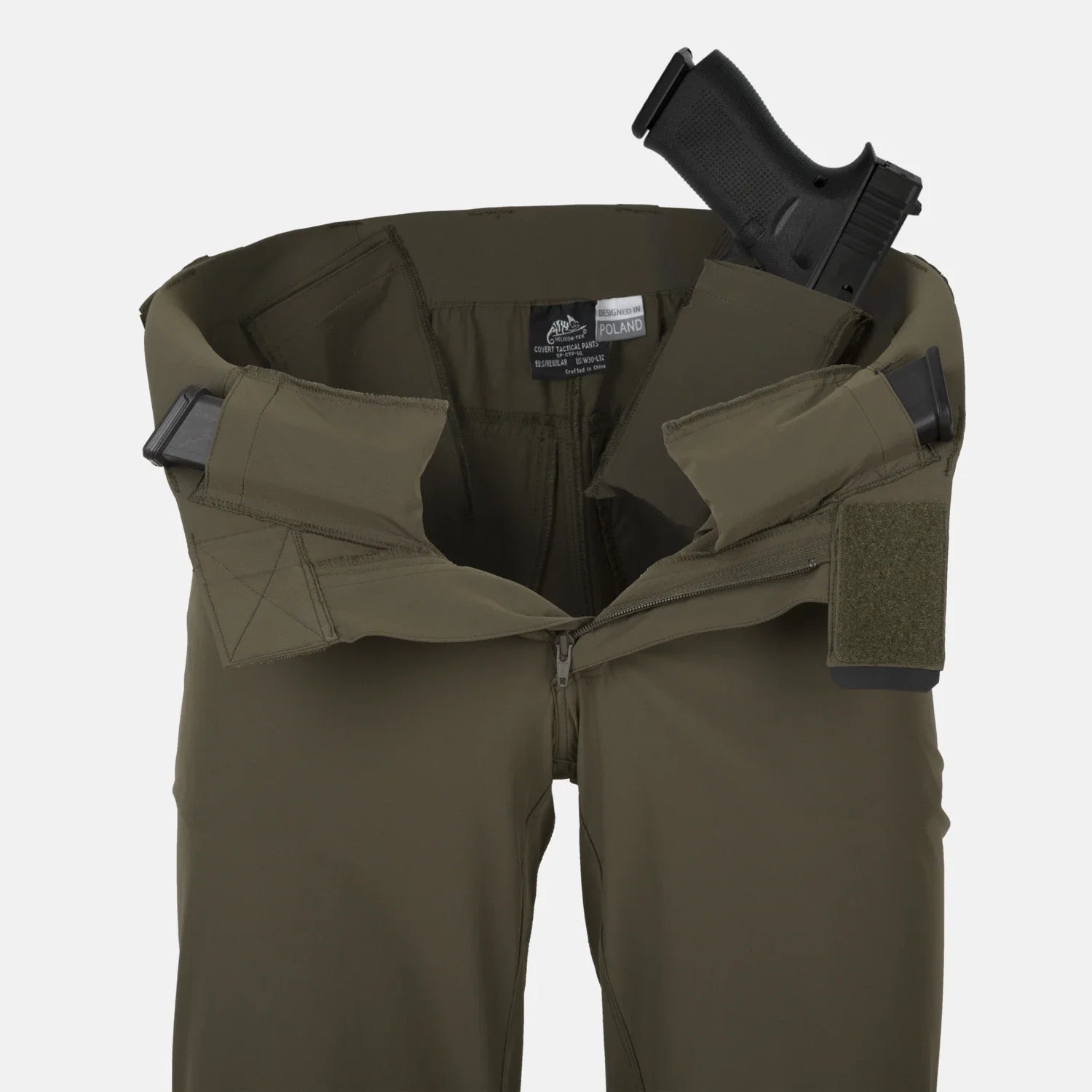 Helikon-Tex COVERT nohavice VersaStretch taktické Versa Stretch Lite, Taiga Green – detail 9