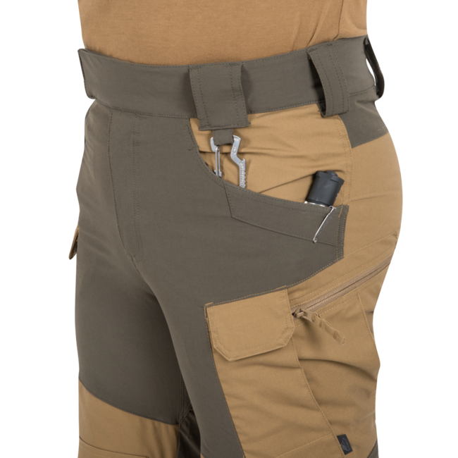 Helikon-Tex Hybrid Outback штани DuraCanvas, койотовий коричневий/чорні