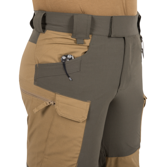 Helikon-Tex Hybrid Outback штани DuraCanvas, койотовий коричневий/чорні