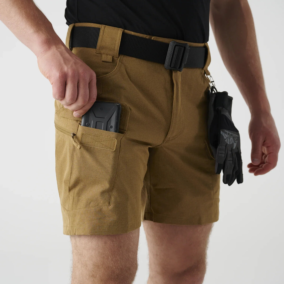 Helikon-Tex OTS Ultra AeroTech kraťasy, shadow grey – detail 3