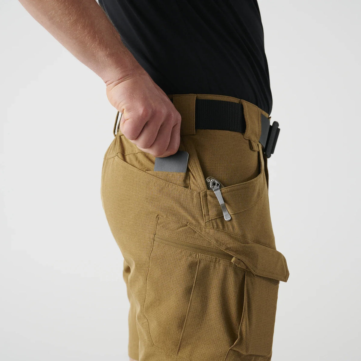 Helikon-Tex OTS Ultra AeroTech kraťasy, shadow grey – detail 4