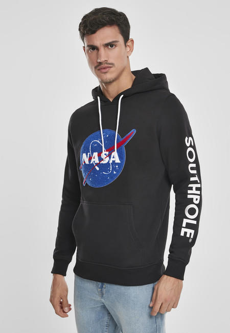 NASA Southpole Insignia Logo толстовка чоловіча з капюшоном, чорна