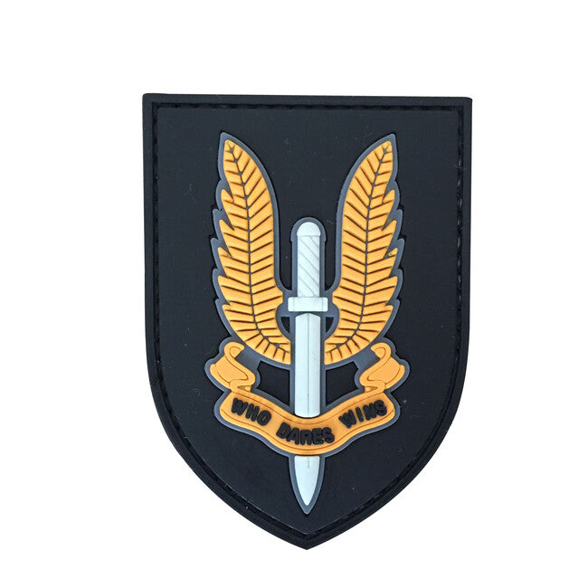 WARAGOD Special Air Service SAS Who Dares Win нашивка PVC жовта
