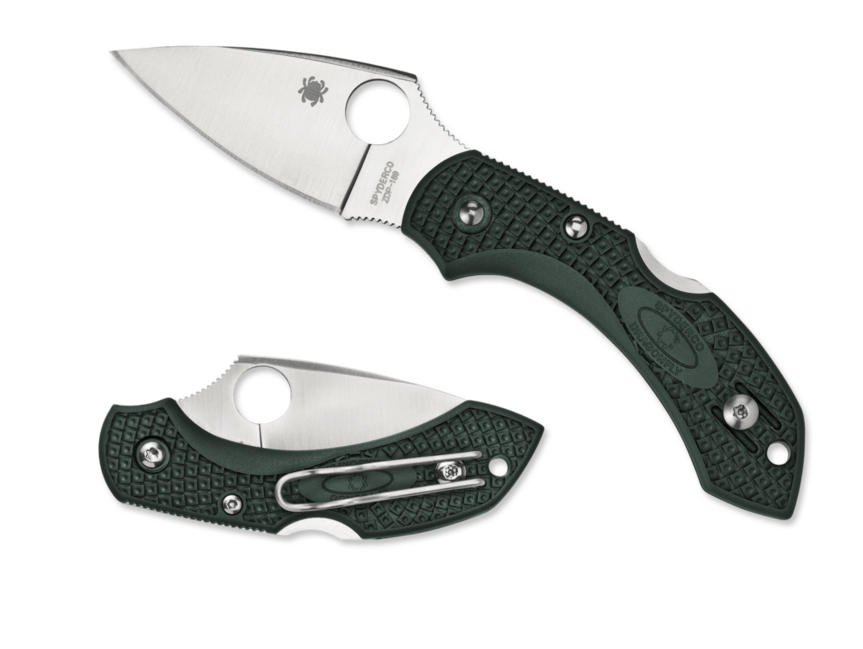 Spyderco Dragonfly 2 Lightweight кишеньковий ніж FRN, зелений, 5,7 см
