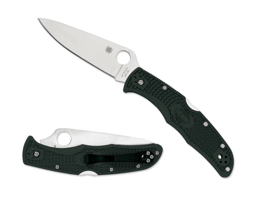 Spyderco Endura 4 Flat Ground кишеньковий ніж FRN Ground, зелений, 9,7 см