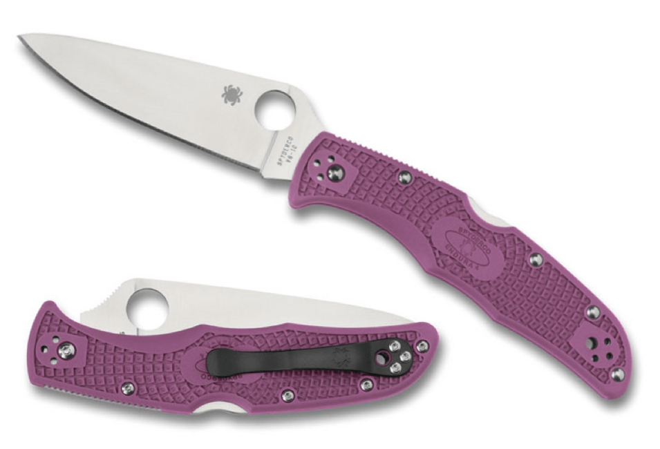 Spyderco Endura 4 карманный нож Flat Ground, помаранчевий FRN 9,5 см