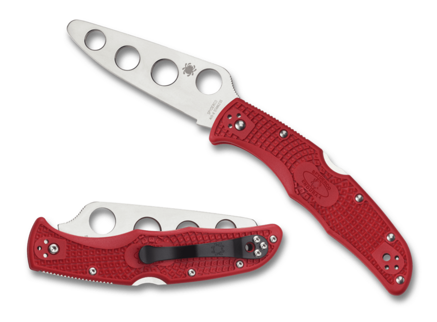 Spyderco Endura 4 Trainer ніж, червоний, FRN, 9,1 см