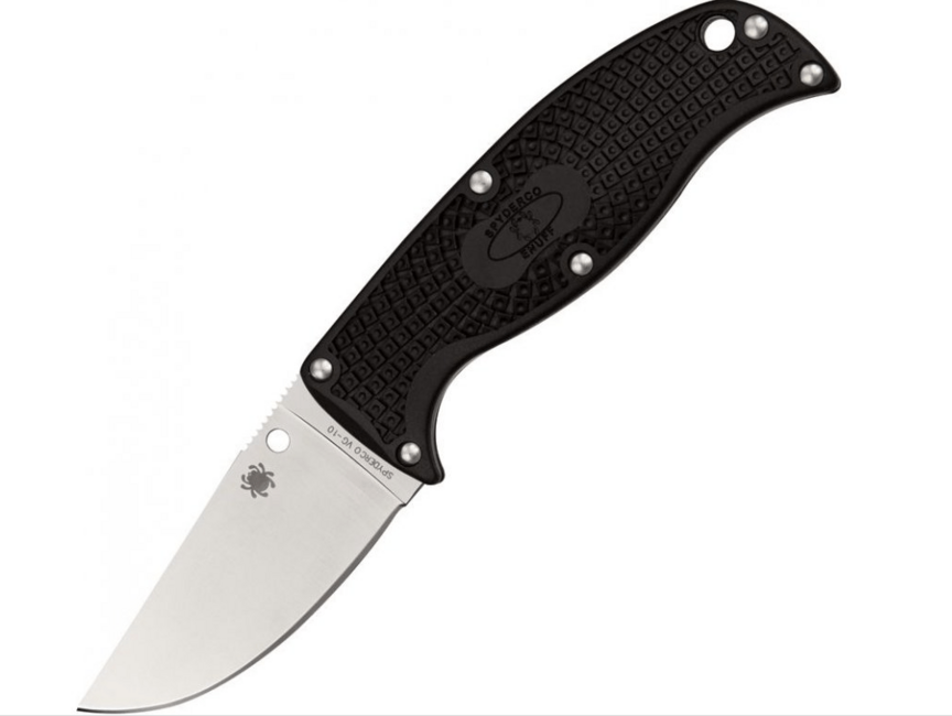 Spyderco Enuff ніж Lightweight FRN, чорний, 7см, чохол