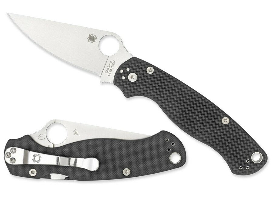 Spyderco Para Military 2 складний ніж, чорний, G10, 8,7 cm